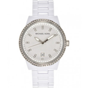 Correa de reloj Michael Kors MK5204 Plástico Blanco 8mm