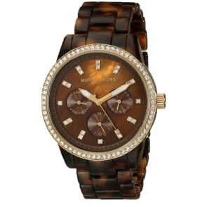 Correa de reloj Michael Kors MK5280 Plástico Marrón 18mm
