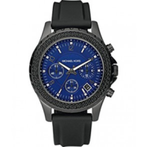 Correa de reloj Michael Kors MK5390 Silicona Negro 18mm