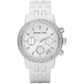 Correa de reloj Michael Kors MK5526 Plástico Blanco 18mm