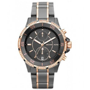 Correa de reloj Michael Kors MK5554 Acero inoxidable Gris antracita 18mm
