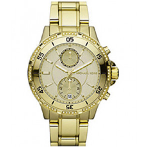 Correa de reloj Michael Kors MK5619 Acero inoxidable Chapado en oro 18mm