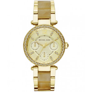 Correa de reloj Michael Kors MK5842 Acero Chapado en oro 16mm