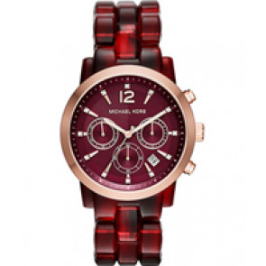 Correa de reloj Michael Kors MK6237 Plástico Rojo 22mm