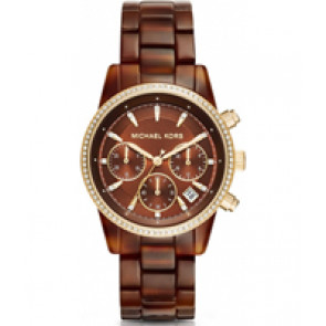 Correa de reloj Michael Kors MK6279 Plástico Marrón 18mm