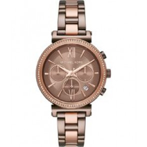 Correa de reloj Michael Kors MK6696 Acero inoxidable Marrón 16mm