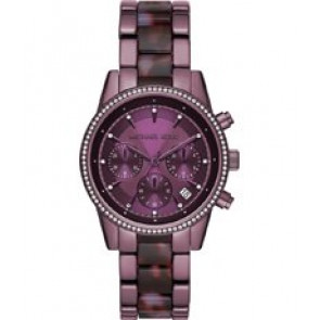 Correa de reloj Michael Kors MK6720 Acero inoxidable Púrpura 18mm