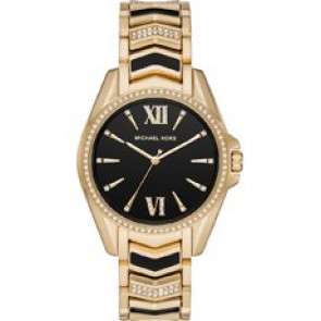 Correa de reloj Michael Kors MK6743 Acero inoxidable Chapado en oro 18mm