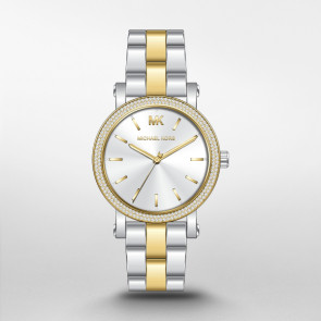 Correa de reloj Michael Kors MK7348 Acero inoxidable Bicolor 18mm