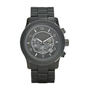 Correa de reloj Michael Kors MK8148 Acero/Silicona Gris antracita 24mm