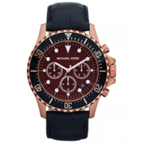 Correa de reloj Michael Kors MK8258 Cuero Negro 24mm