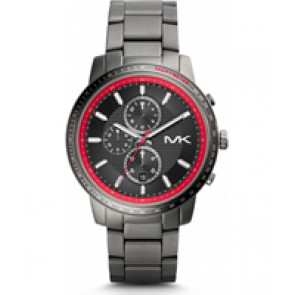 Correa de reloj Michael Kors MK8363 Acero inoxidable Gris antracita 22mm