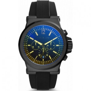 Correa de reloj Michael Kors MK8406 Silicona Negro 28mm