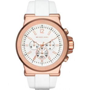 Correa de reloj Michael Kors MK8492 Silicona Blanco 28mm