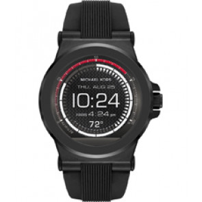 Correa de reloj Michael Kors MKT5011 Caucho Negro 13mm