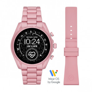 Correa de reloj Reloj inteligente Michael Kors MKT5098 Aluminio Rosa 22mm