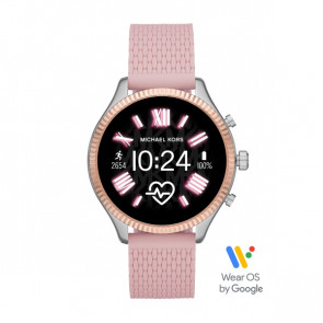 Correa de reloj Michael Kors MKT5112 Caucho Rosa 20mm