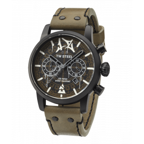 Correa de reloj TW Steel MS98 Cuero Verde