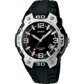Casio correa de reloj 10257862 Plástico Negro 18mm