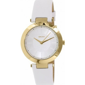 Correa de reloj DKNY NY2295 Cuero Blanco