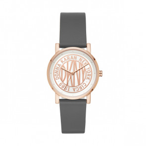 Correa de reloj DKNY NY2764 Cuero Gris 18mm