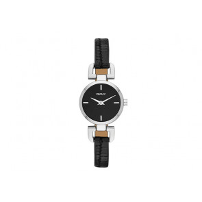 Correa de reloj DKNY NY8878 Cuero Negro 14mm