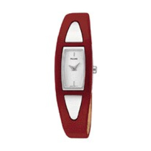 Correa de reloj Pulsar PJ5211X1 / VC10-X040 Cuero Rojo