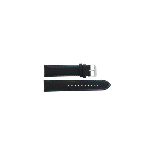 Correa de reloj Pulsar N021-X001 / PZ4005X1 / PP270X Cuero Negro 22mm