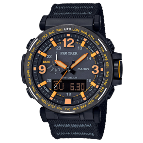 Correa de reloj Casio PRG-600Y-1ER Nylon/perlón Negro