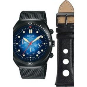 Correa de reloj Pulsar PT3951X2.VD53-X307 Cuero Negro