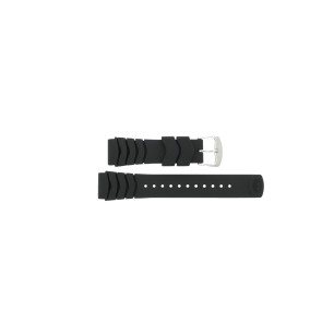 Correa de reloj Pulsar V145-X010 / PUA115X1 / PZ040X Caucho Negro 22mm