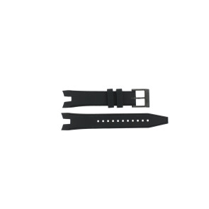 Correa de reloj Seiko SNAF25P1 / 7T62-0LA0 Caucho Negro 21mm