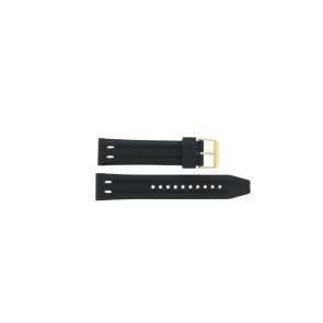 Correa de reloj Seiko SRP478K1 / 4R36-02Y0 / R02T011Y0 Caucho Negro 22mm