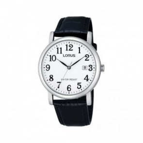 Correa de reloj Lorus RG835CX9 / VJ32-X246 Cuero Negro 20mm