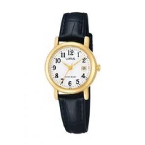 Correa de reloj Lorus VJ22-X152 / RH764AX9 / RHU009X Cuero Negro 13mm