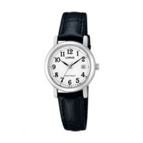 Correa de reloj Lorus VJ22-X1530 / RH765AX9 / RHU010X Cuero Negro 13mm