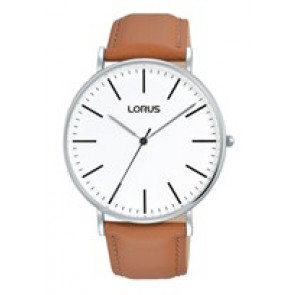 Correa de reloj Lorus VJ21-X071 / RH815CX9 / RHG105X Cuero Cognac 20mm