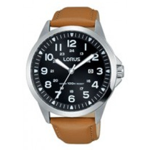 Correa de reloj Lorus PC32-X121 / RH933GX9 / RHG076X Cuero Cognac 20mm