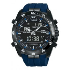 Correa de reloj Lorus Z021-X007 / RW631AX9 Caucho Azul 13mm
