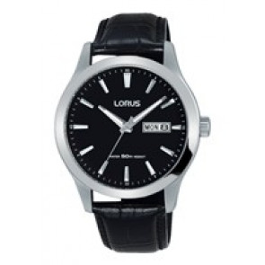 Correa de reloj Lorus VX43-X097 / RXN27DX9 / RHG087X Cuero Negro 20mm