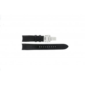 Correa de reloj Seiko SNP049P1 / 7D48-0AG0 02B / L01J011J0 Cuero Negro 20mm