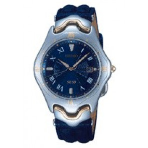 Correa de reloj Seiko SKK008F1 / 7N32-F010 Cuero Azul
