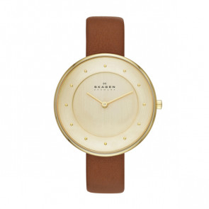 Skagen correa de reloj SKW2138 Cuero Marrón 14mm