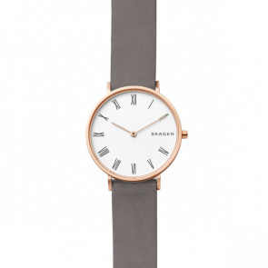 Correa de reloj Skagen SKW2674 Cuero Gris 16mm