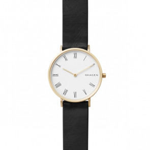 Skagen correa de reloj SKW2678 Cuero Negro 16mm