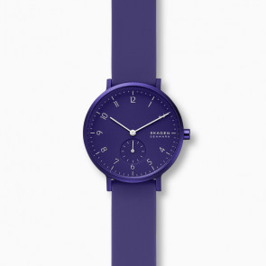 Correa de reloj Skagen SKW2802 Silicona Púrpura 16mm