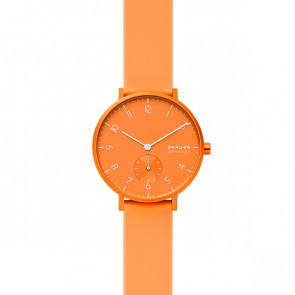 Correa de reloj Reloj inteligente Skagen SKW2821 Silicona Naranja 16mm