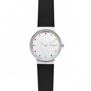 Correa de reloj Skagen SKW2836 Cuero Negro 16mm