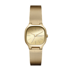 Correa de reloj Skagen SKW3164 Milanesa Chapado en oro 10mm