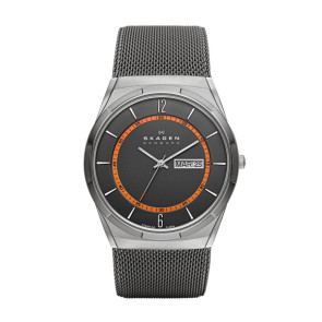 Correa de reloj Skagen SKW6007 / 11XXXX Milanesa Gris antracita 27mm